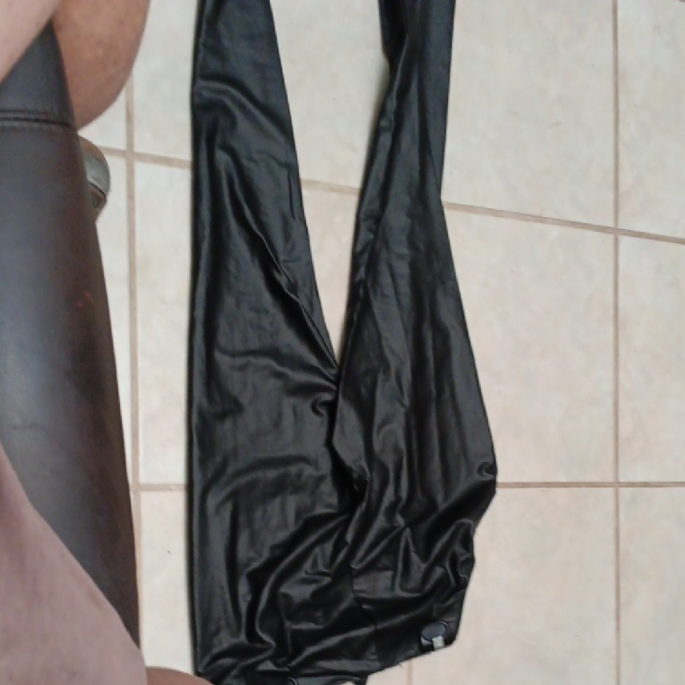 Primark Black Leather  Leggings